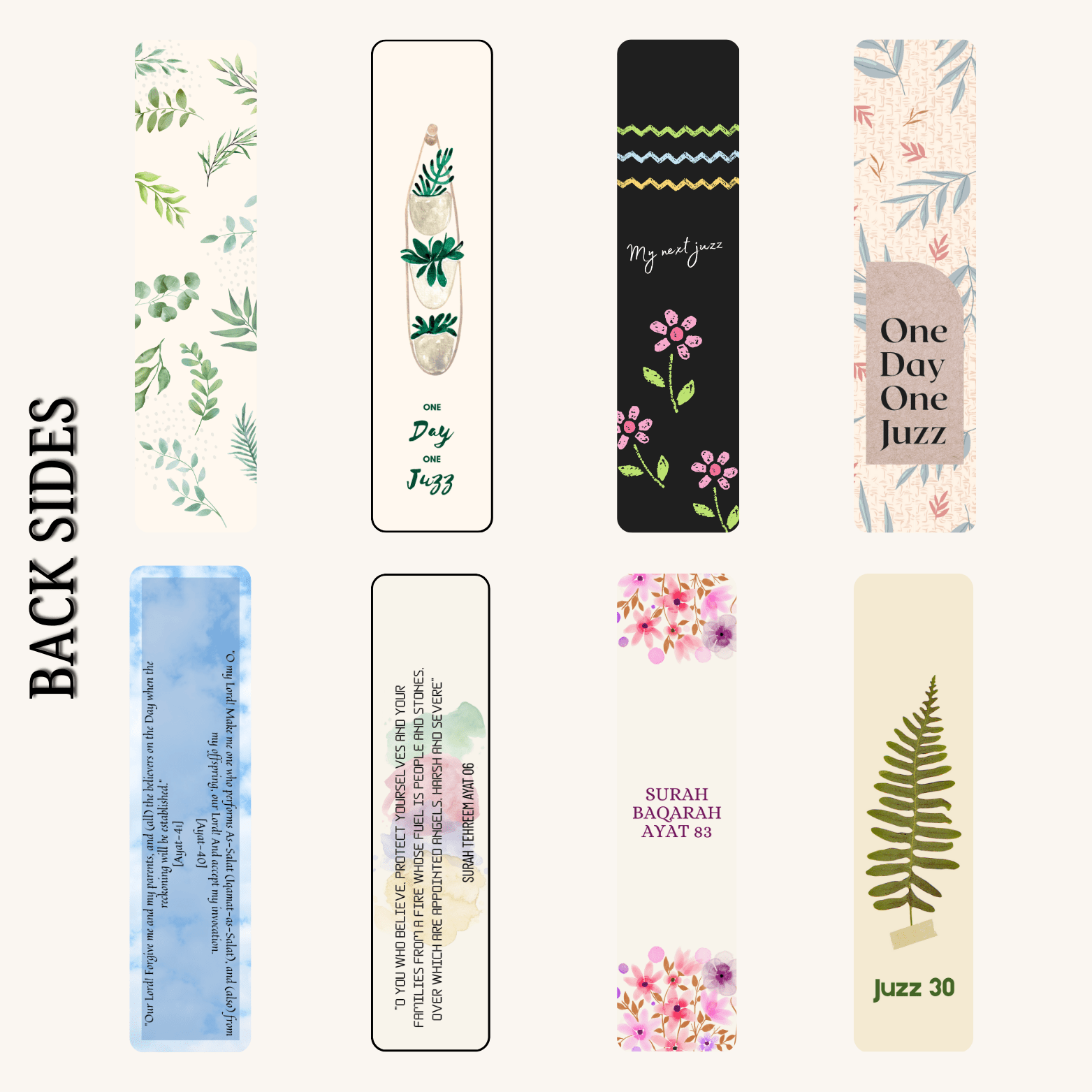 Islamic bookmarks pack of 8 2 Islamic bookmarks pack of 8 - image 2