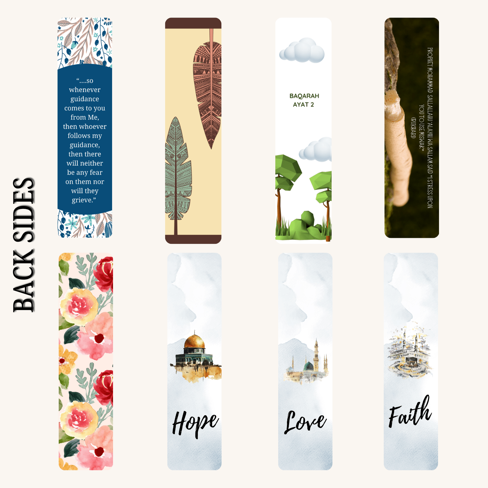 Islamic bookmarks pack of 8 2 Islamic bookmarks pack of 8 - image 2