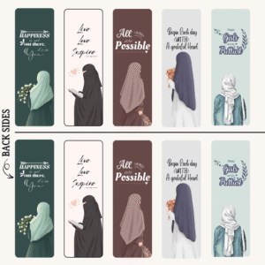 Islamic Bookmarks Pack of 5